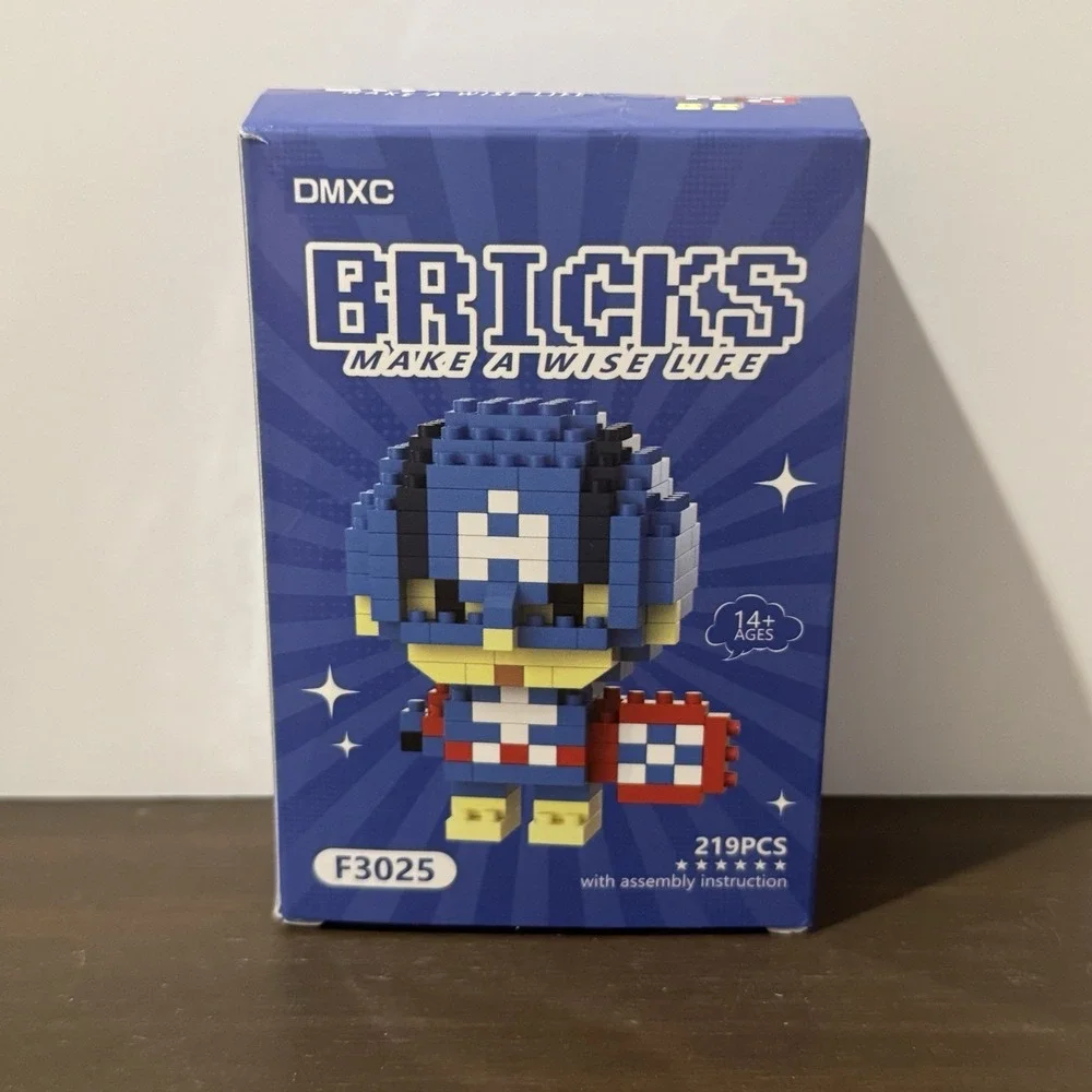Captain America Bricks Building Set 219pcs Nano Blocks DMXC F3025‎ New